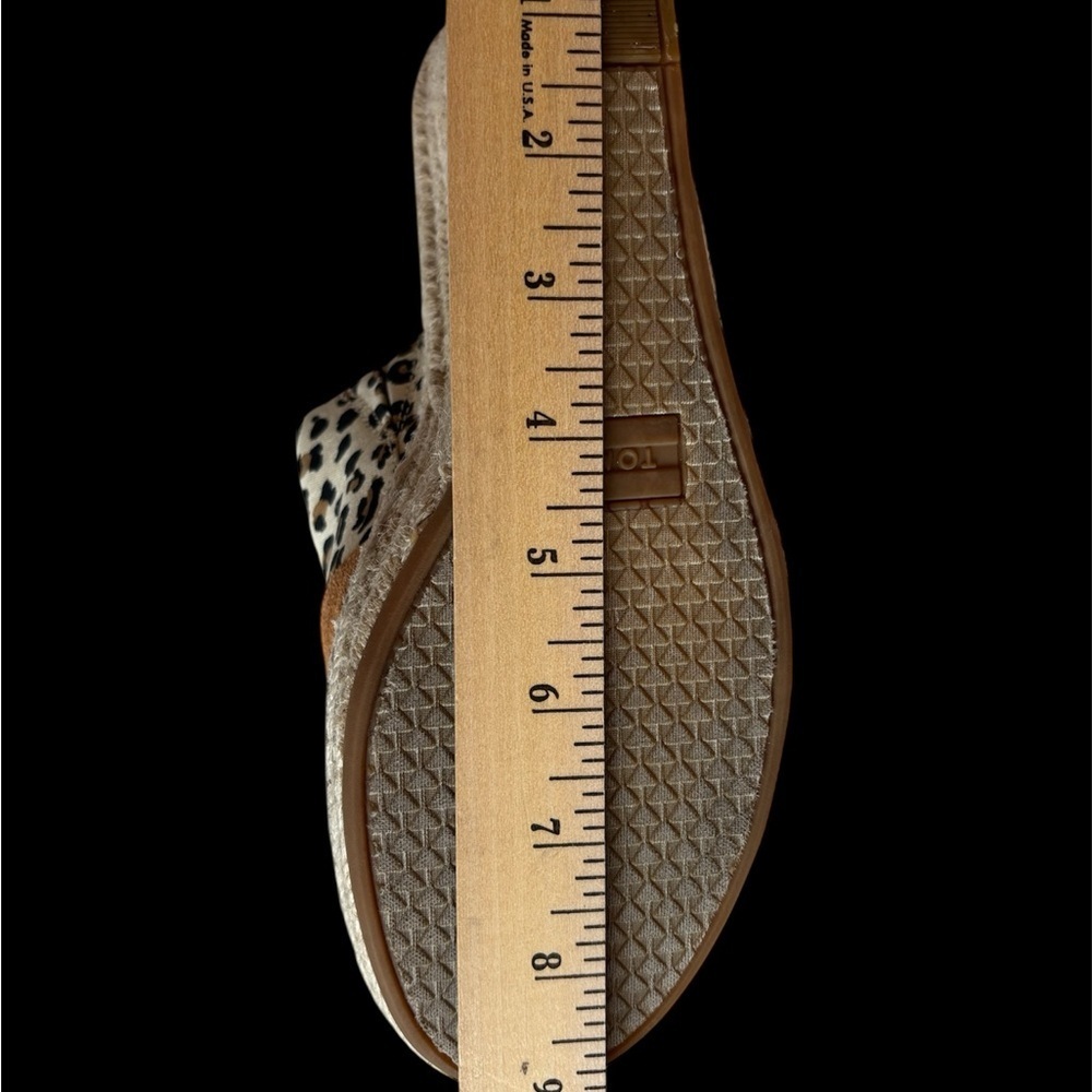 TOMS Women's Leopard Print and Tan Wedges Size W10 Summer mood - Picture 7 of 7